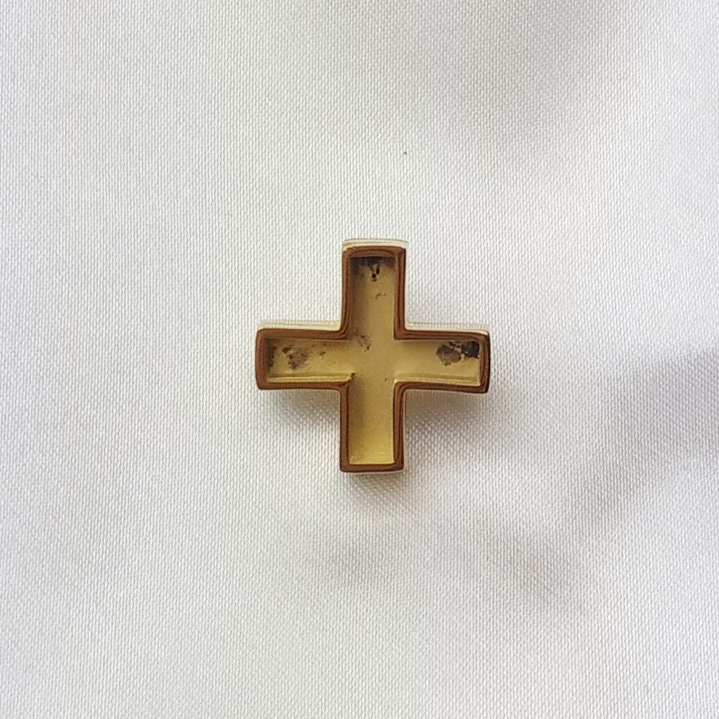 Broche Croix Templière En Argent