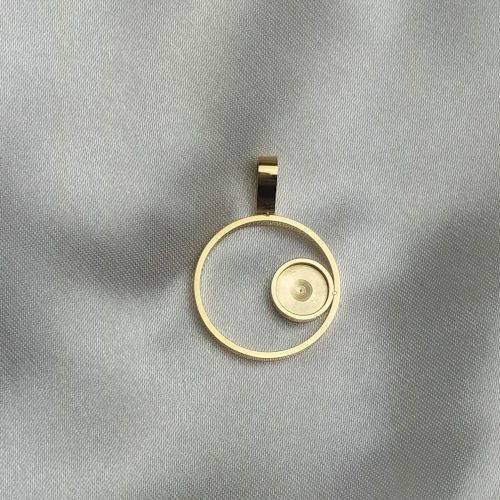 Pendentif - Double cercle S