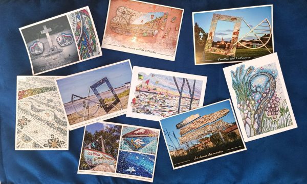 Pochette de 9 cartes postales "Plassac, village de mosaïques"