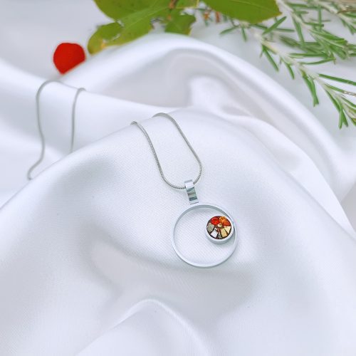 BIJOUX EN BOUTIQUE - Pendentif - Double cercle S