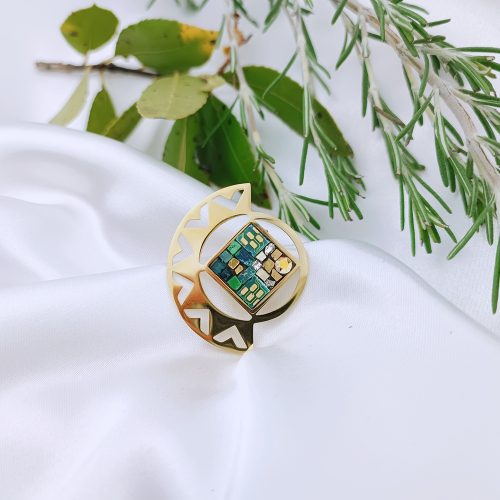 BIJOUX EN BOUTIQUE - Broche - Demi soleil