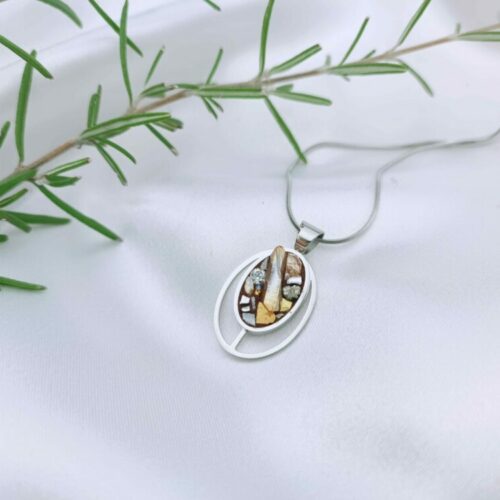 BIJOUX EN BOUTIQUE - Pendentif - Double ovale S