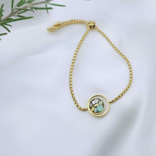 BIJOUX EN BOUTIQUE - Bracelet souple - Double cercle XS