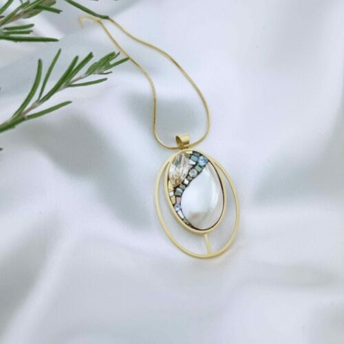 BIJOUX EN BOUTIQUE - Pendentif - Double ovale M