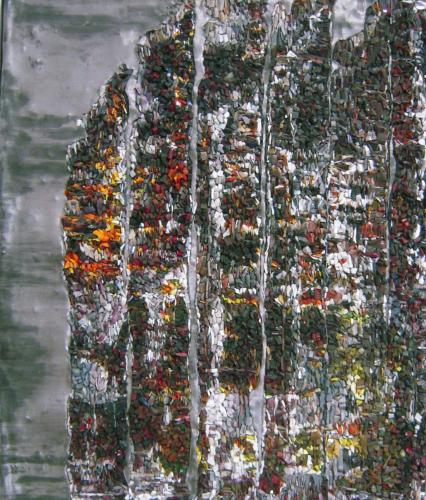 « Abstract painting », hommage à Gerard Richter. Ors vénitiens, feuille de plomb