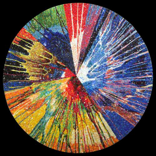 Spin Painting, hommage à l’artiste Damien Hirst, Emaux de Venise